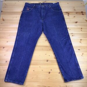 Wrangler Twenty X Jeans Mens 40x30 Style 22 Relaxed Fit Straight Leg Denim Blue